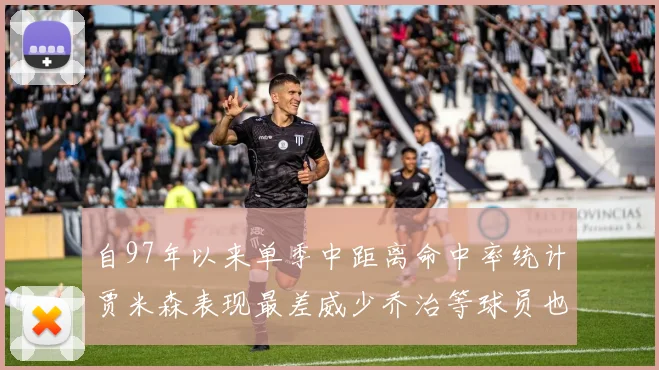 自97年以来单季中距离命中率统计贾米森表现最差威少乔治等球员也在榜上